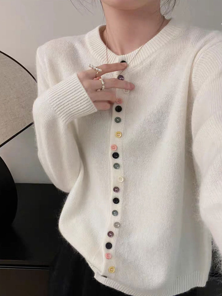 AALIYAH™ | Gilet élégant en maille boutonnée