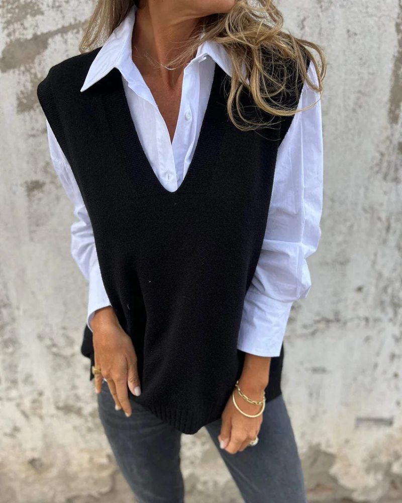EVELYN™ - Gilet en maille élégant 