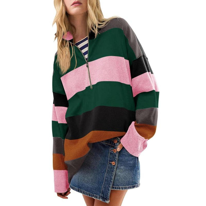 AUTUMN™ - Pull à col roulé oversize élégant avec demi-fermeture éclair
