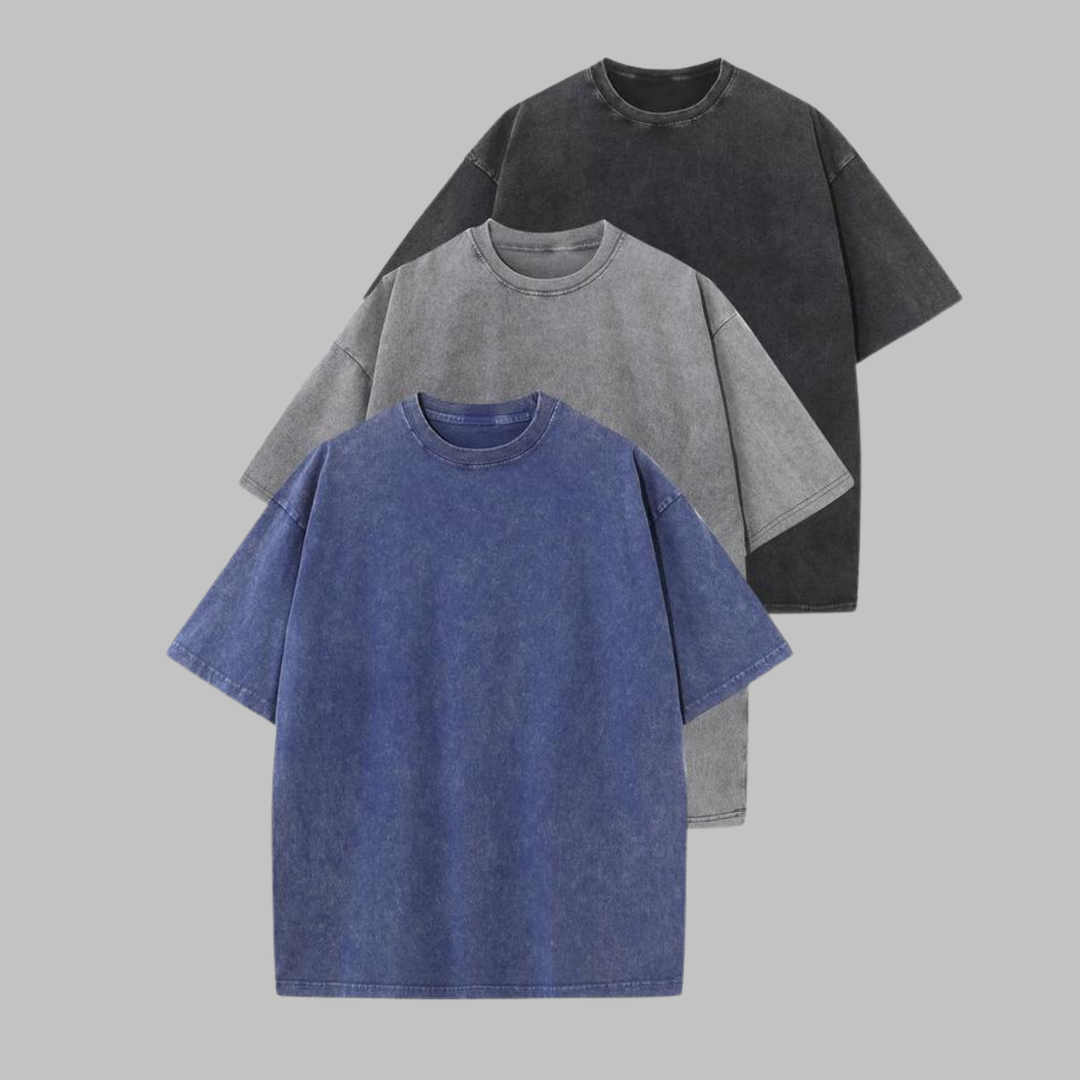 AFINA™ - Chemise unisexe décontractée à col rond et coupe oversize.