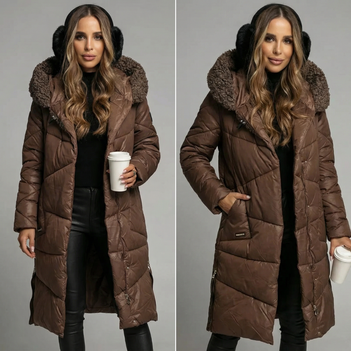 Naomi™ - Long Quilted Winter Coat
