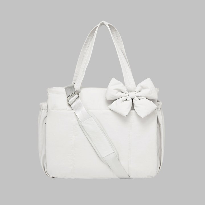 LEILANI™ - Sac à main bouffant chic avec nœud, compatible avec un ordinateur portable