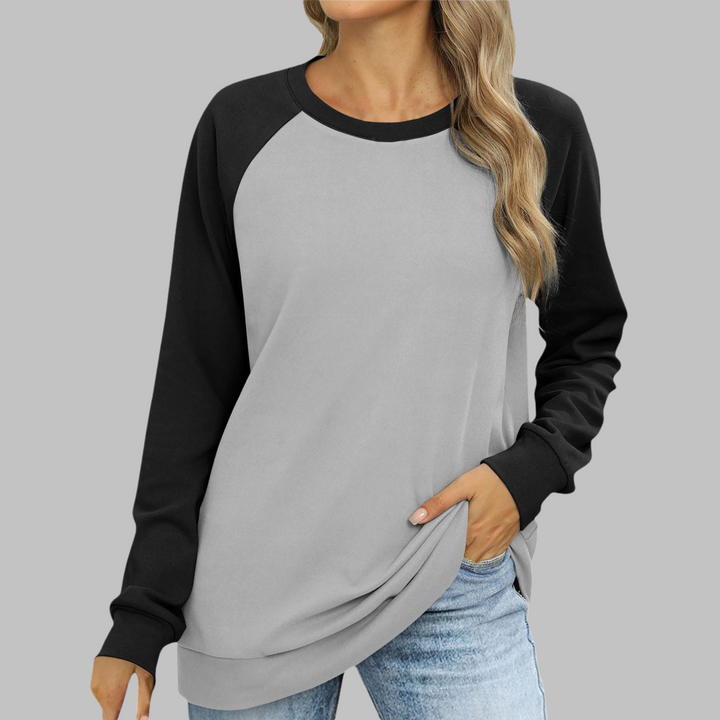 LHANTEL™ - Sweat-shirt décontracté à manches longues et col rond