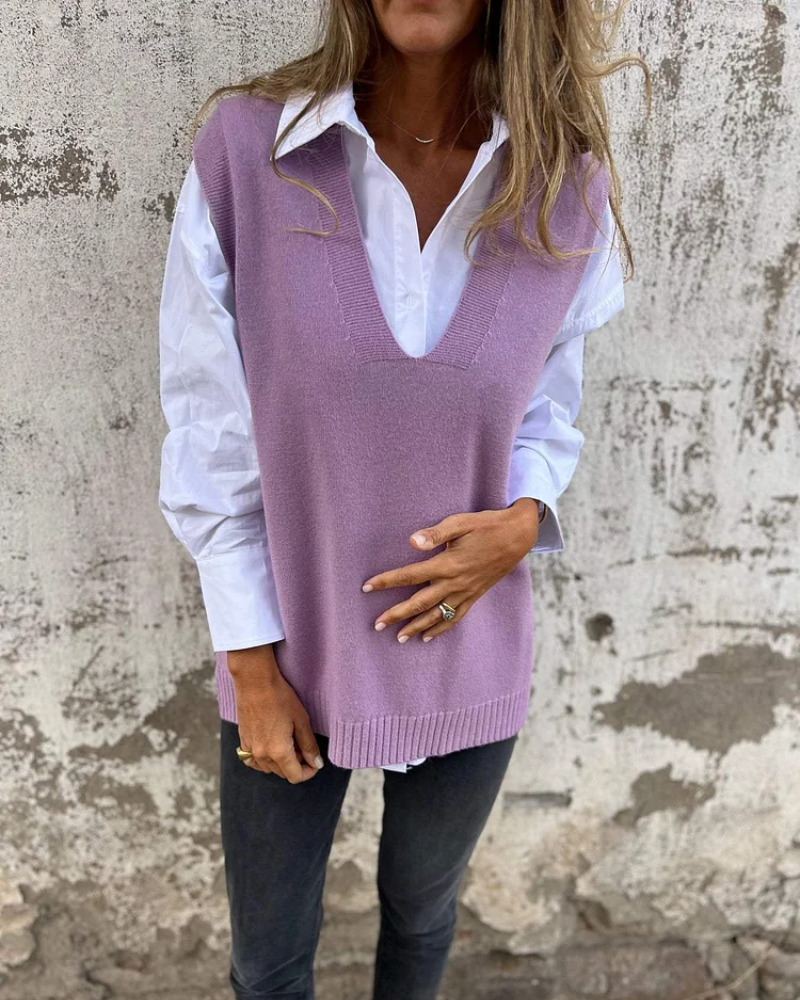 EVELYN™ - Gilet en maille élégant 