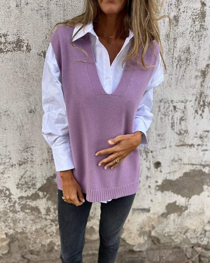 EVELYN™ - Gilet en maille élégant 