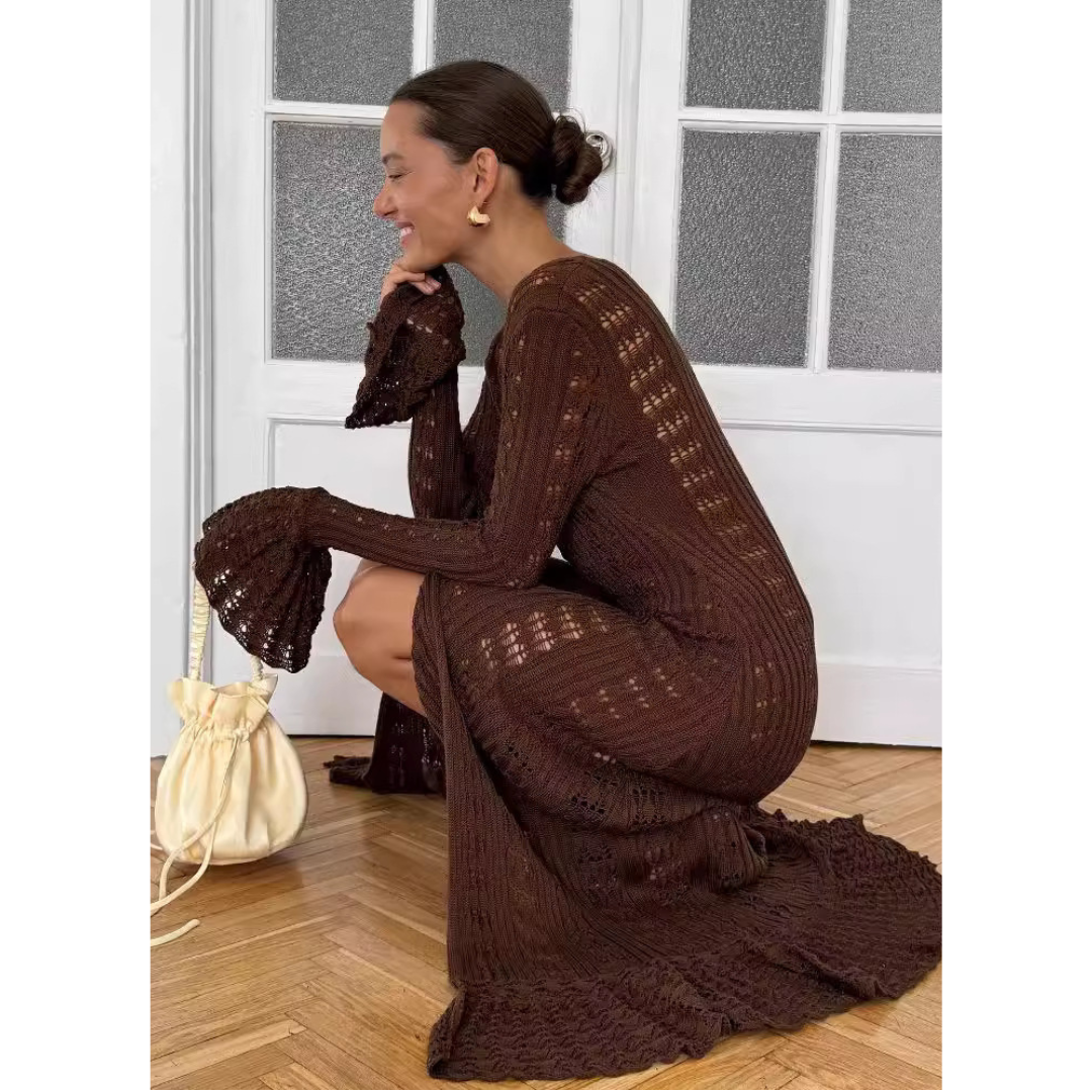 ADOWBI™ - Gilet boutonné ajusté à manches volantées chic