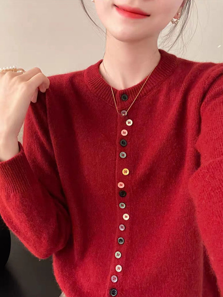 AALIYAH™ | Gilet élégant en maille boutonnée