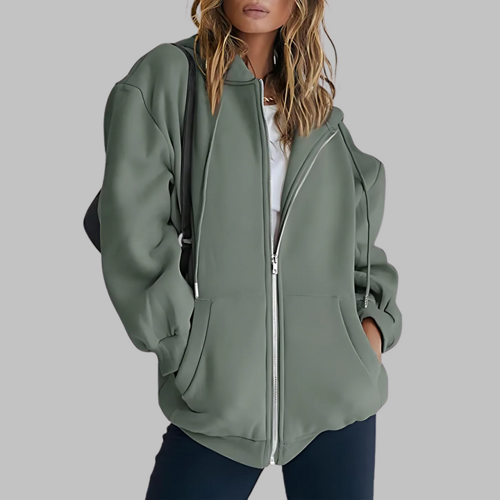 LILMA™ - Veste classique à capuche zippée et oversize