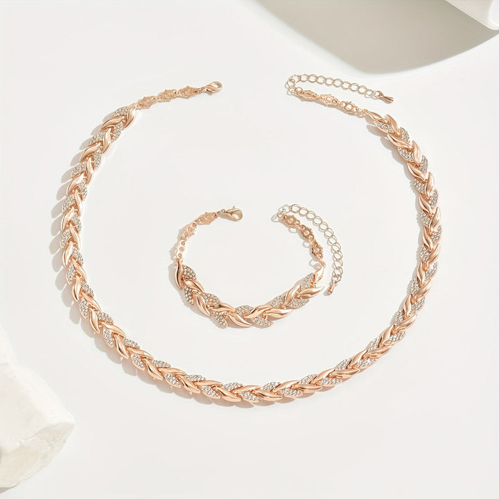 Claire | Elegant Leaf Jewellery Set