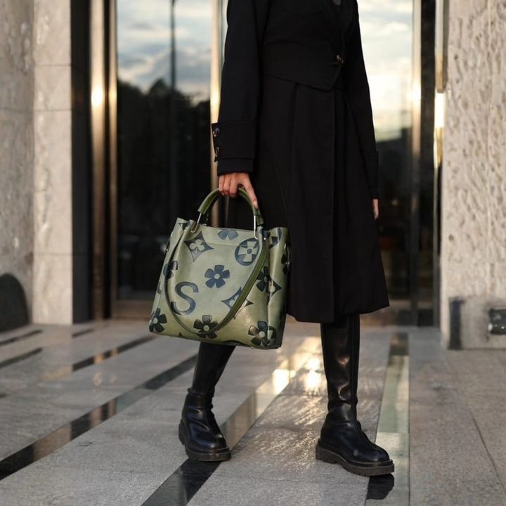 SAYALA™ - Sac à main et sac bandoulière chics et tendance à motif floral en relief