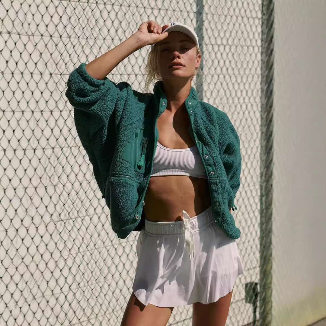 MANCY™ - Veste courte décontractée à boutons
