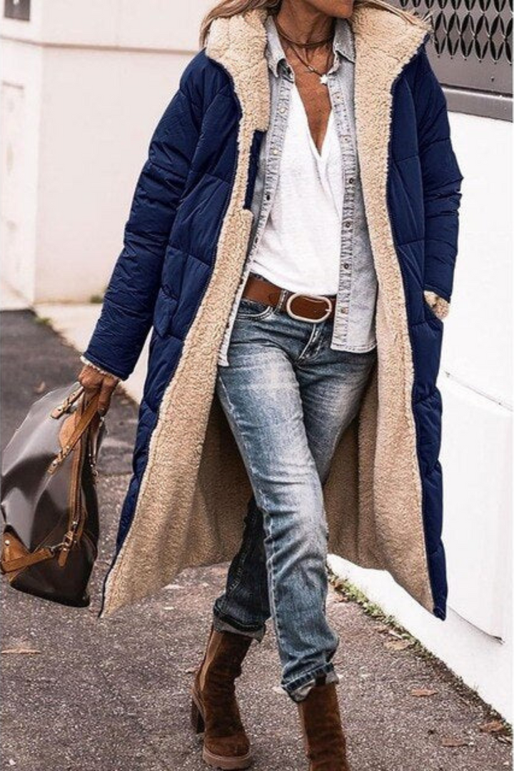 SASHA™ | Manteau réversible élégant 