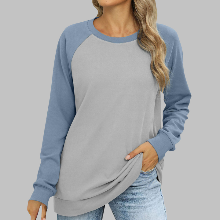 LHANTEL™ - Sweat-shirt décontracté à manches longues et col rond