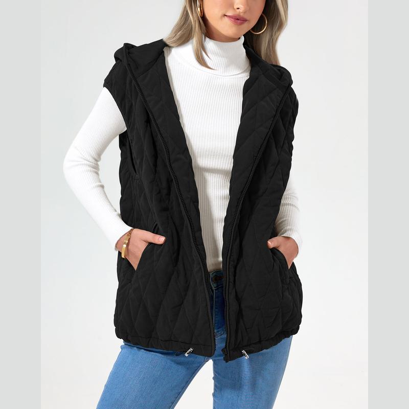 LIAM™ - Manteau d'hiver confortable sans manches à capuche et poches