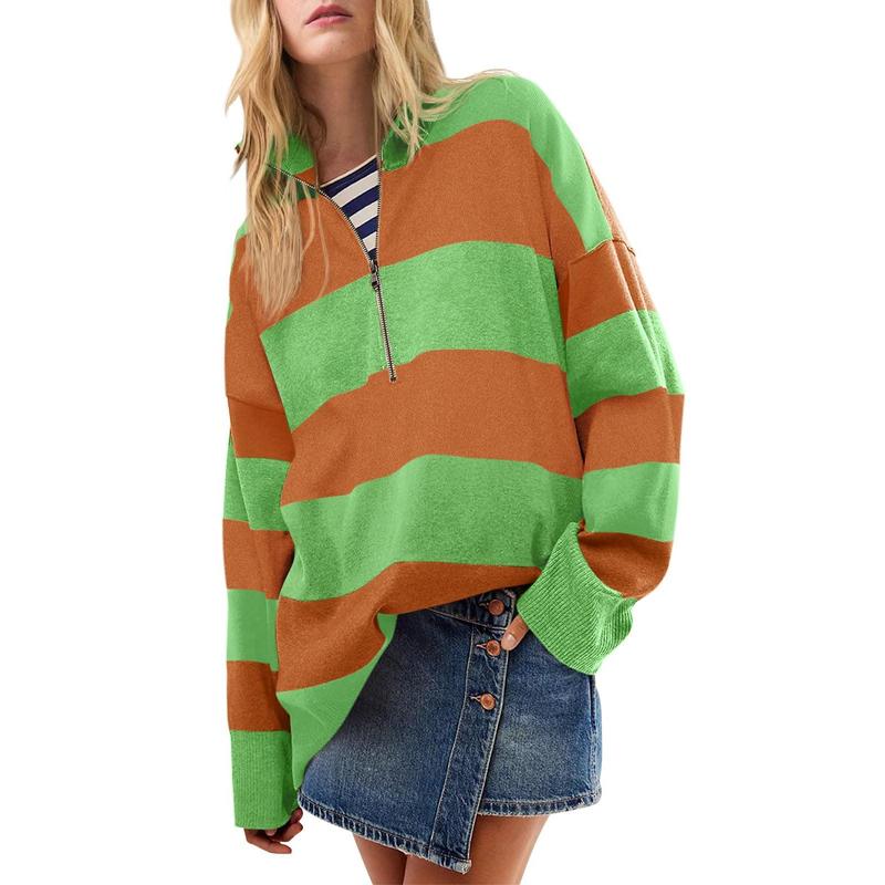 AUTUMN™ - Pull à col roulé oversize élégant avec demi-fermeture éclair