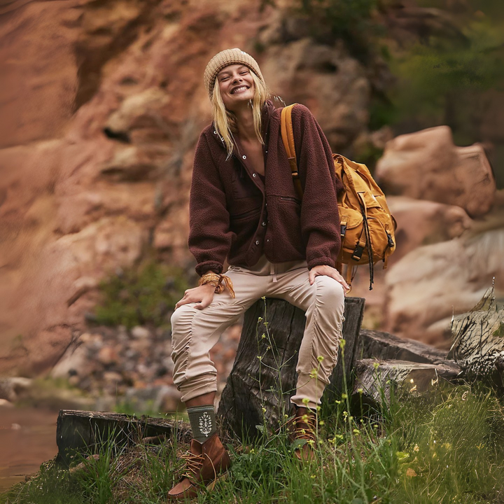 MANCY™ - Veste courte décontractée à boutons