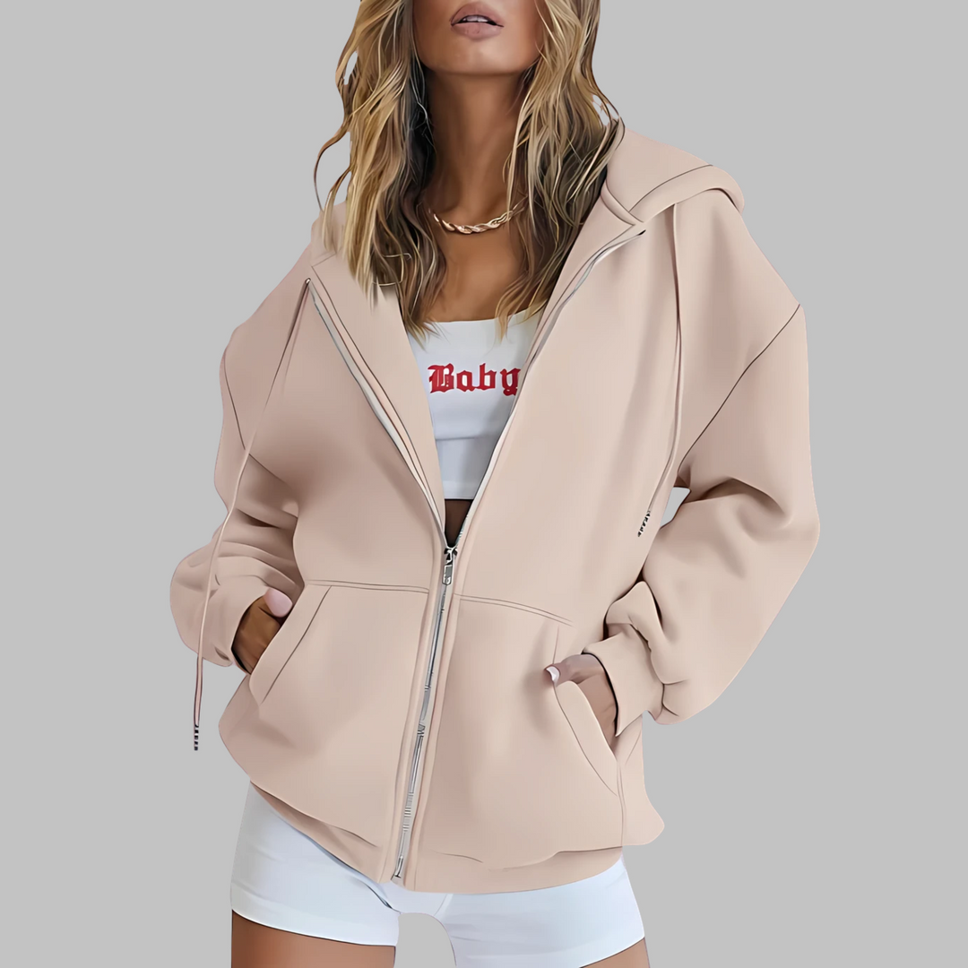 LILMA™ - Veste classique à capuche zippée et oversize