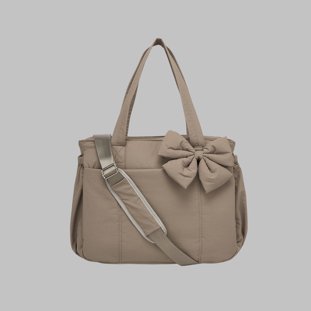 LEILANI™ - Sac à main bouffant chic avec nœud, compatible avec un ordinateur portable
