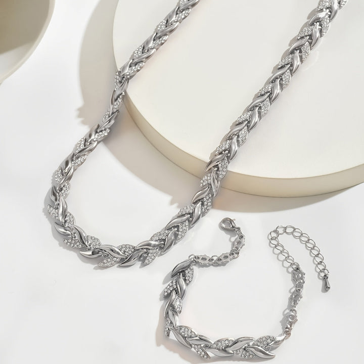 Claire | Elegant Leaf Jewellery Set