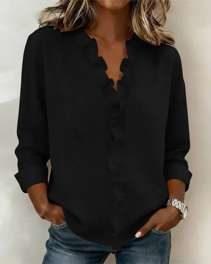 Susan | Blouse with Ruffles