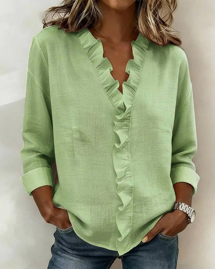 Susan | Blouse with Ruffles