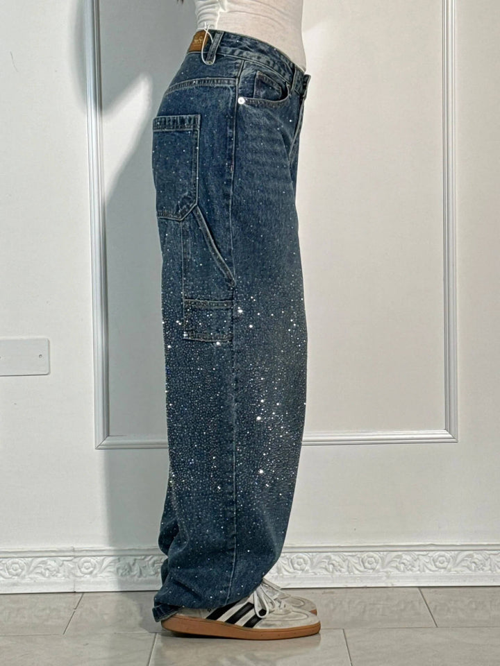 Elise | Sparkle Denim Pants