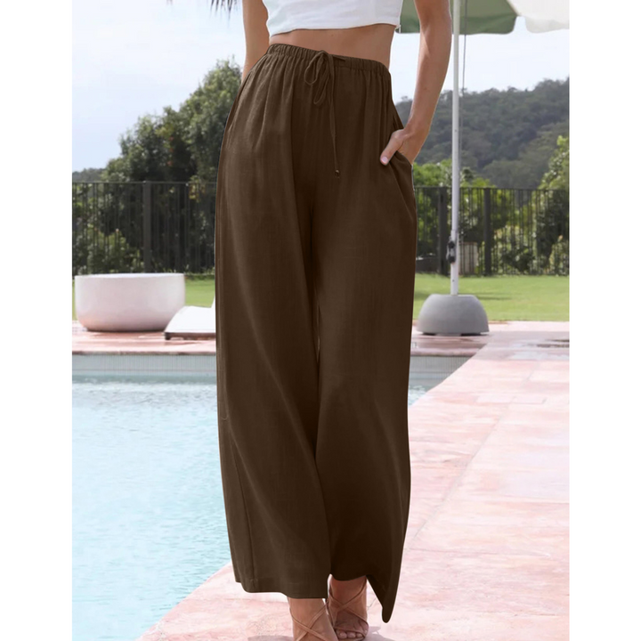 VIRENA™ – Pantalon d'été décontracté, léger et à jambes larges