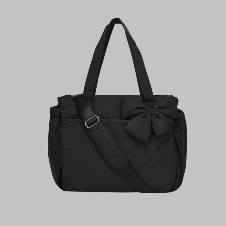LEILANI™ - Sac à main bouffant chic avec nœud, compatible avec un ordinateur portable