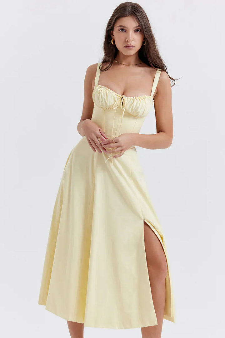 ELENA™ – Robe de laitière chic à corset