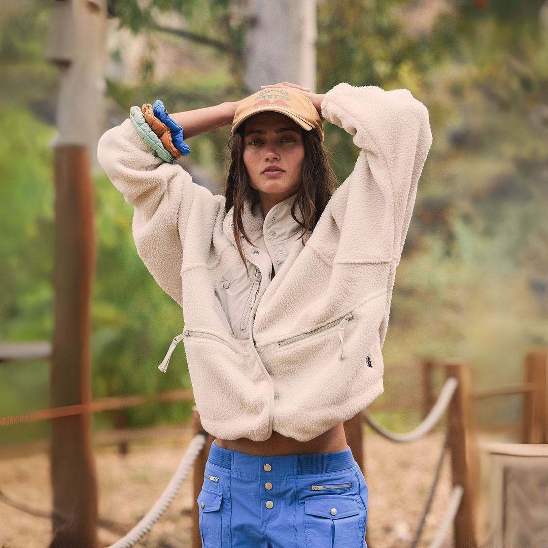 MANCY™ - Veste courte décontractée à boutons