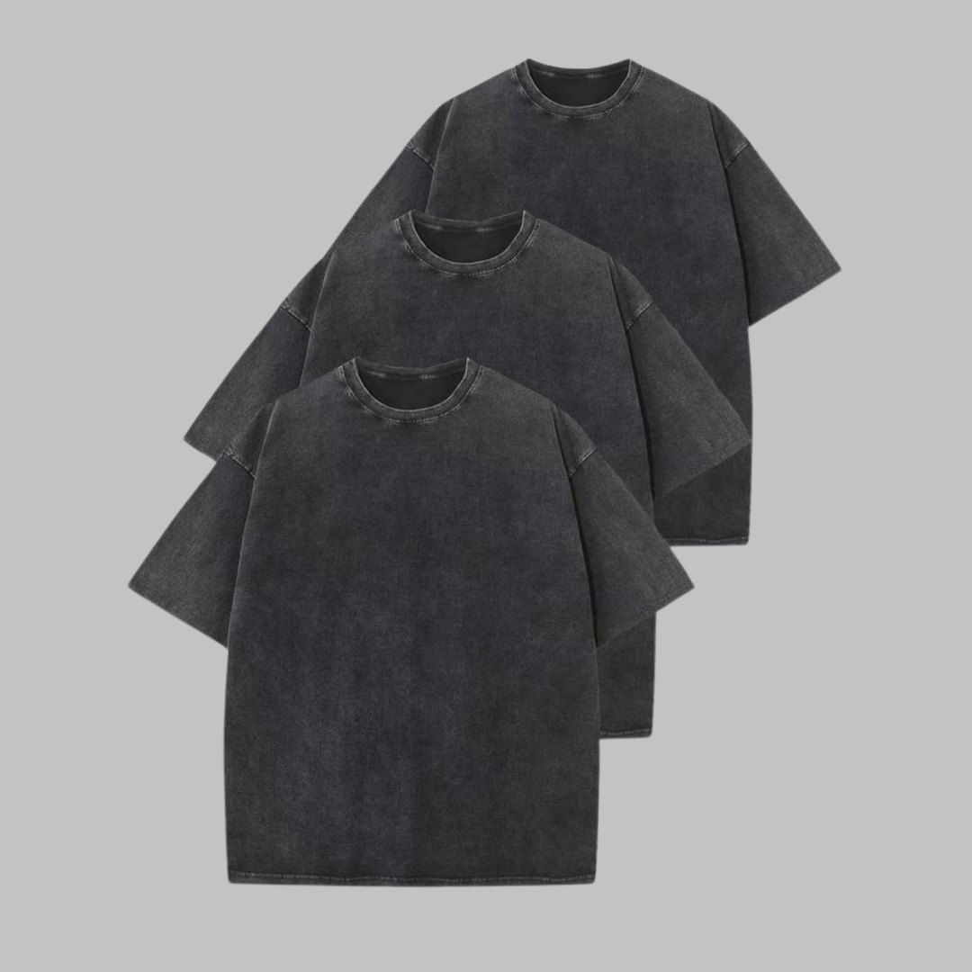 AFINA™ - Chemise unisexe décontractée à col rond et coupe oversize.