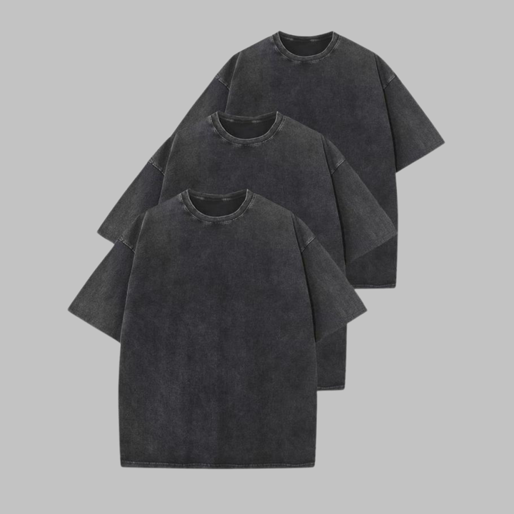 AFINA™ - Chemise unisexe décontractée à col rond et coupe oversize.