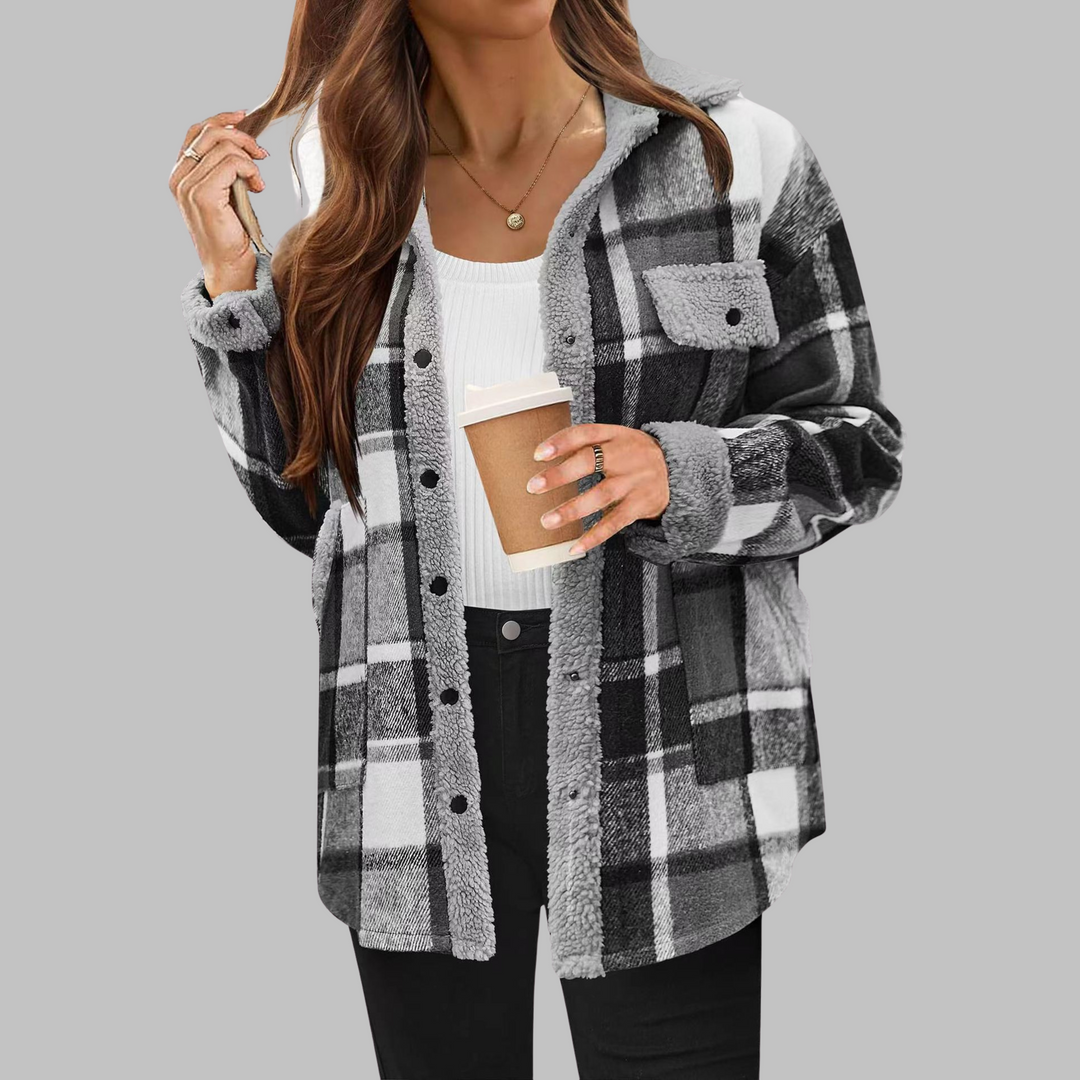 ZENY™ - Veste classique à manches longues boutonnée
