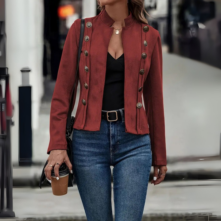 TASMIN™ - Veste vintage à manches longues et coupe ajustée