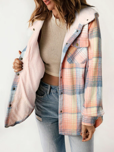 HANNAH™ - Veste à carreaux chic
