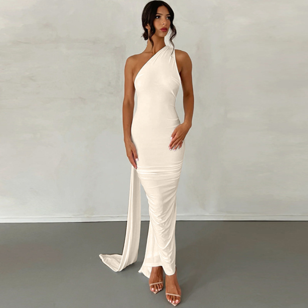 MARGOT™ - Robe moulante élégante sans manches à col halter