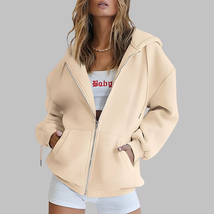 LILMA™ - Veste classique à capuche zippée et oversize