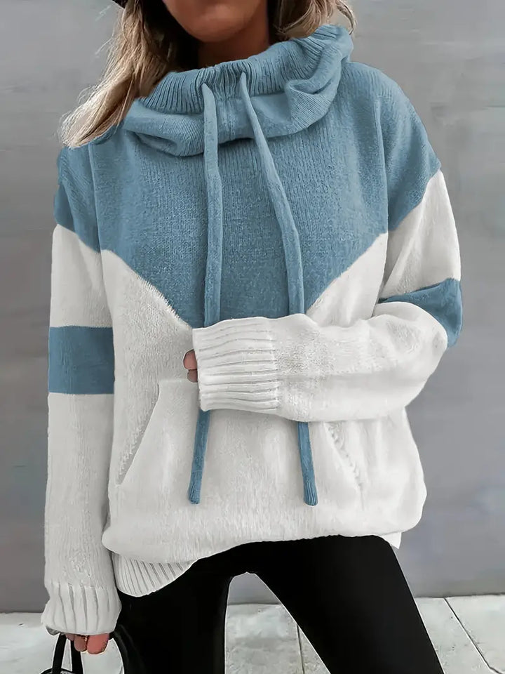 RÍONA™ - Sweat à capuche confortable bicolore