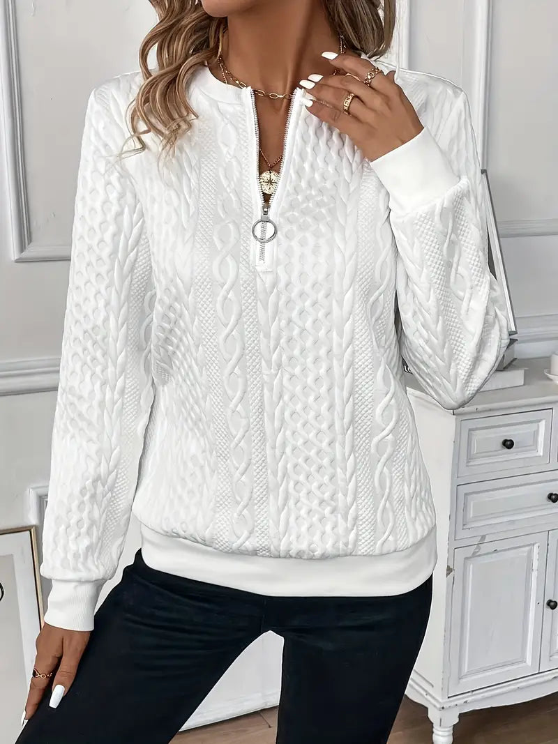 EMMA™ | Pull élégant à col zippé