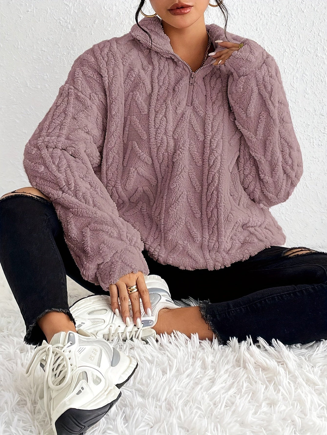 CLARE™ - Pull en maille chaude