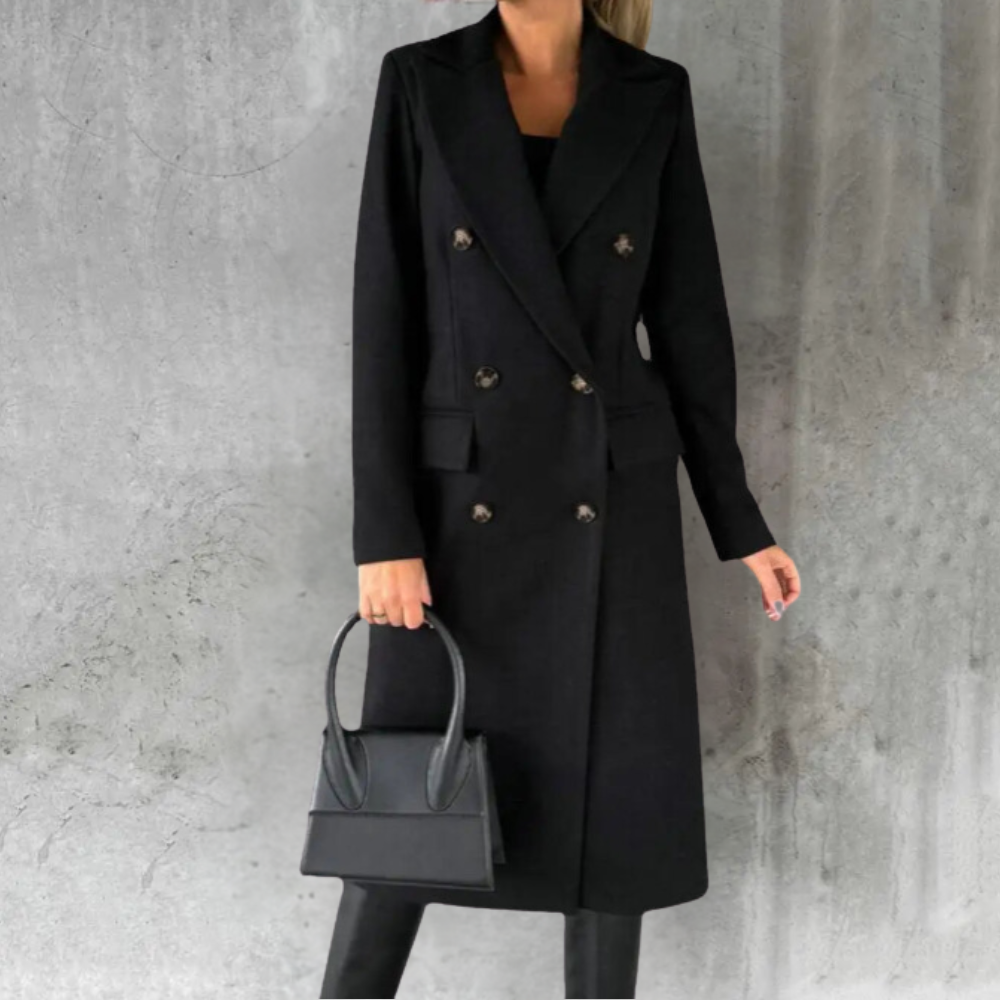 ALEXA™ | Trench en laine Urban Elegance