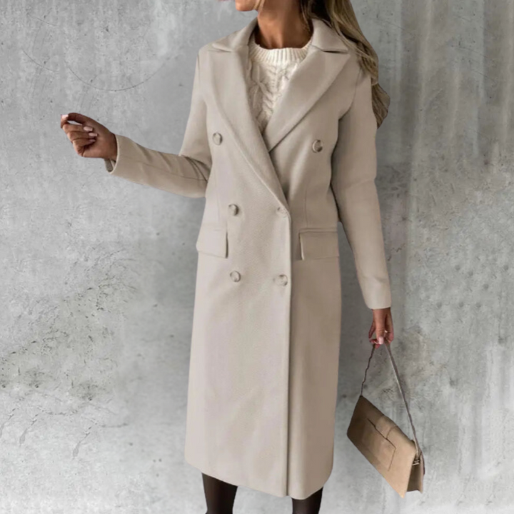 ALEXA™ | Trench en laine Urban Elegance