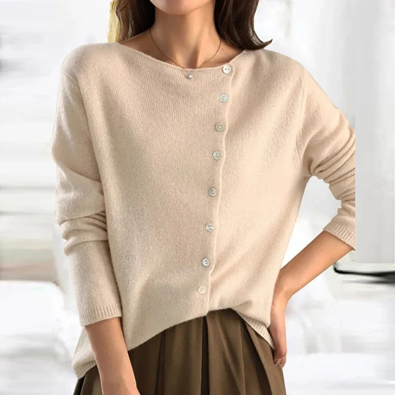 ANAIS™ | Pull boutonné de luxe