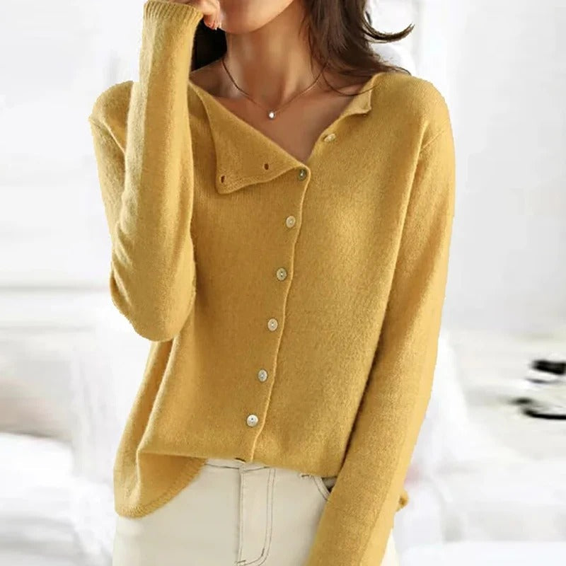 ANAIS™ | Pull boutonné de luxe