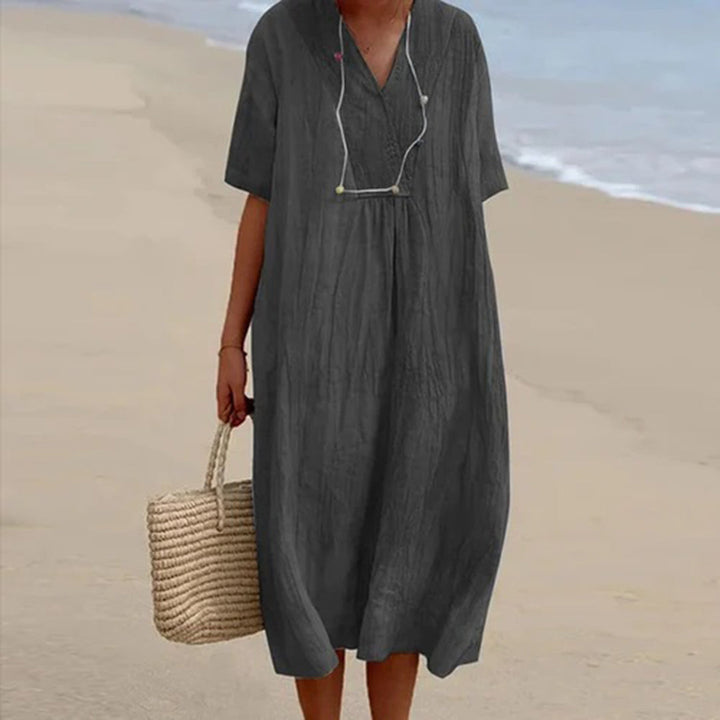 KARINA™ - Robe midi coupe décontractée