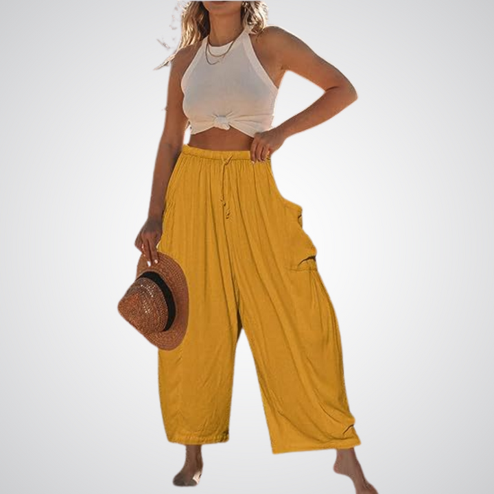 LYNNA™ – Pantalon confort à jambes larges 