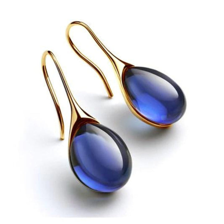 ROMY™ - Boucles d'oreilles pendantes en cristal, or et argent 