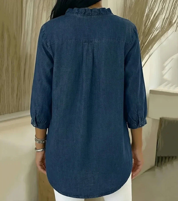 Shirly | Elegant Denim Blouse
