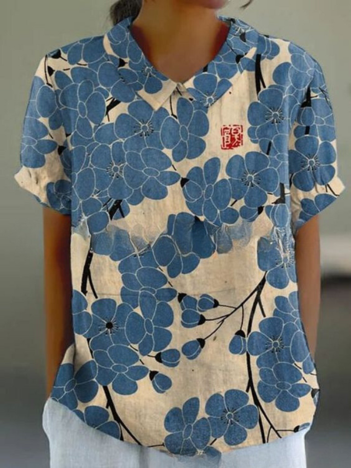 MARLENE™ – Chemise à imprimé vintage