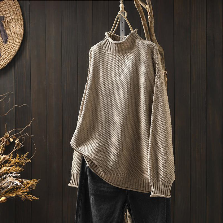 GRACE™ | Pull gaufré coupe décontractée